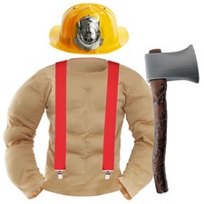 MENS HUNKY FIREMAN FIREFIGHTER